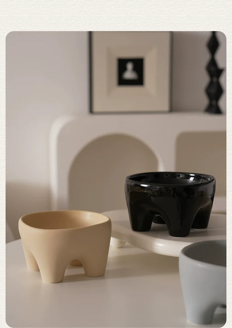 LENYVASEN Jasper Large Ceramic Pet Bowl from LENYVASEN