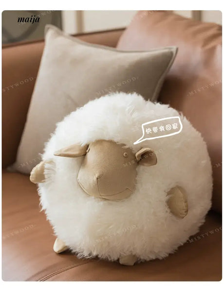 MISTYWOOD Cute Sheep Woolen Pillow for Sleep from MISTYWOOD
