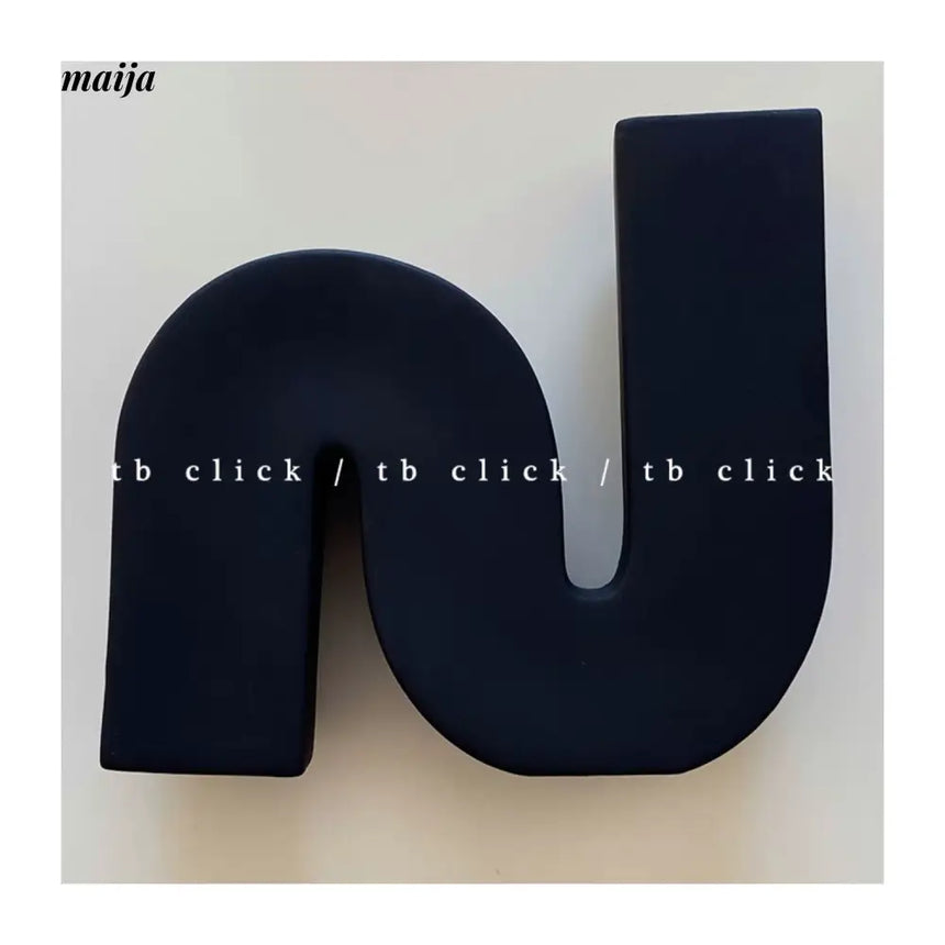 CLICK Ceramic Sculpture Art Vase S-Shape Design from CLICK