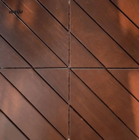 Cherry Wood Outdoor Floor Tiles from maija