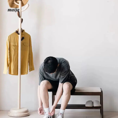 Eliot Solid Wood Shoe Changing Bench from maija