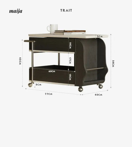TIDELEADER Books&Co Dining Cart from TIDELEADER