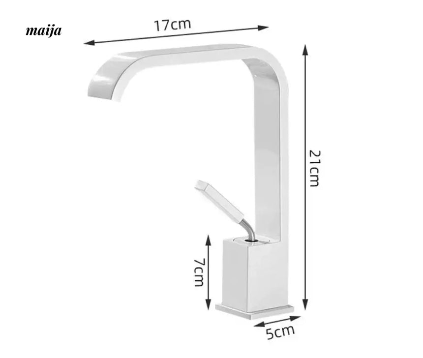 Monochrome European Waterfall Copper Faucet from Kaiyashi