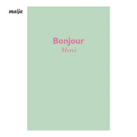 MUYE Bonjour Merci Shower Curtain from MUYE