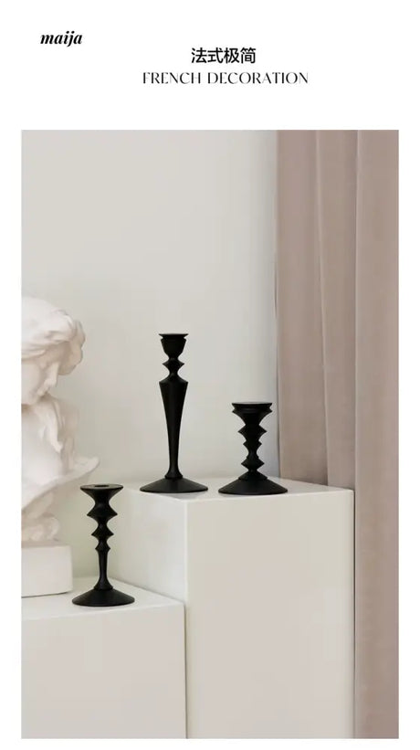 COLOURHUNTER Genuine Black Retro Candle Holder from COLOURHUNTER