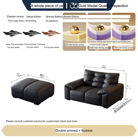 FASATI Leonardo Elegant Minimalist Leather Sofa from FASATI