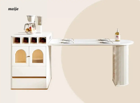 Caelum French Island Dining Table and Chair Set from maija