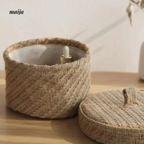MUYE Woven Round Storage Box from MUYE