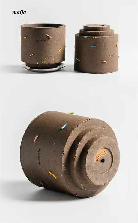 CIIREALS Sprinkle Cake Ceramic Planter from maija