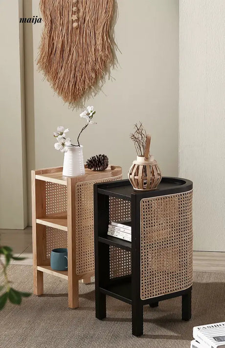 RATTAN CRAFTSMAN Scandinavian Sofa Bedside Table from RATTAN CRAFTSMAN