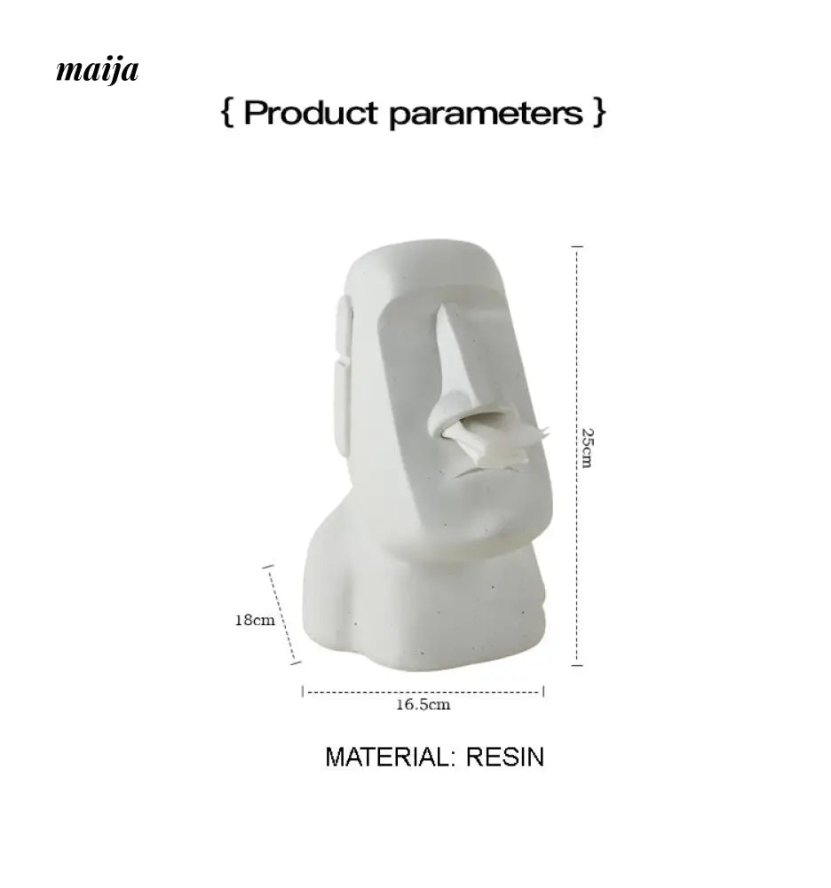 Stone Face Tissue Box from maija