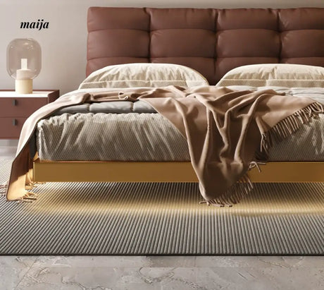 Gianluca Suspended Leather Bed from Kaiyashi