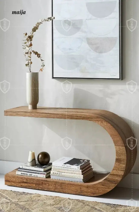 Crescent Solid Wood Console Table from maija