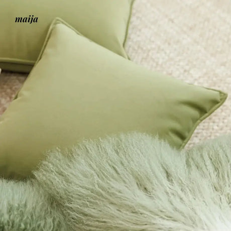 MISTYWOOD Green Modern Minimalist Pillow from MISTYWOOD