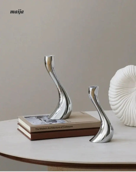 COLOURHUNTER Modern Metal Candle Holder from maija