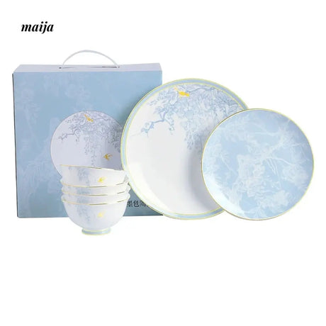 MOSE Ink-Color Luxury Porcelain Plate from MOSE