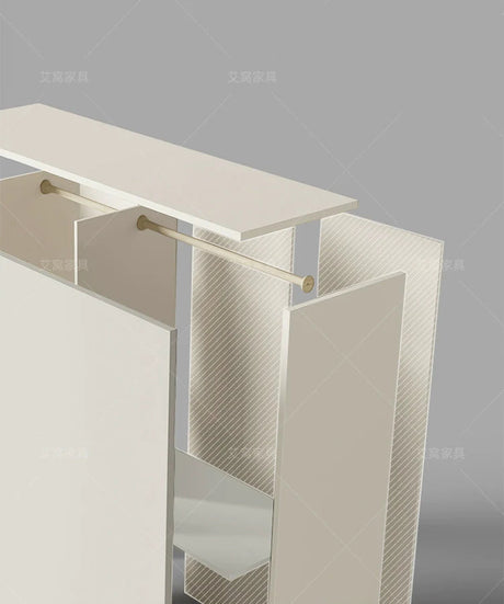 AIWO Odette Cream Ceiling-High Wardrobe for Small Apartments from AIWO