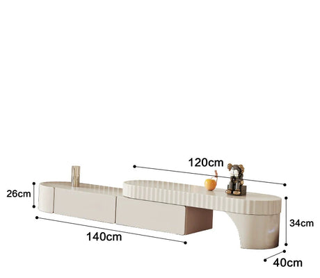 DIPU Riley French Cream Coffee Table from DIPU