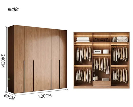 MEIHOUSE Medieval Rattan Glass Door Bedroom Wardrobe Modern Storage from MEIHOUSE