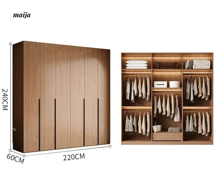 MEIHOUSE Medieval Rattan Glass Door Bedroom Wardrobe Modern Storage from MEIHOUSE