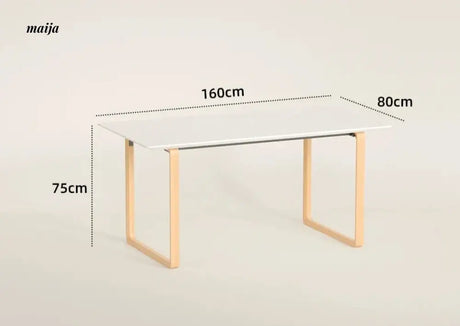 PUMPKIN BOX Nordic Solid Wood Double Desk from PUMPKIN BOX
