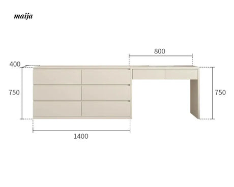 MEIHOUSE Universal Dressing Table Advanced Bedroom Storage System from MEIHOUSE