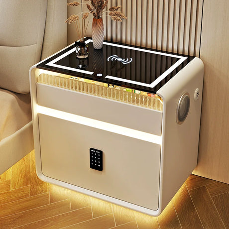 BESTFU Zephyr Smart Bedside Table with Sleek Functionality from BESTFU