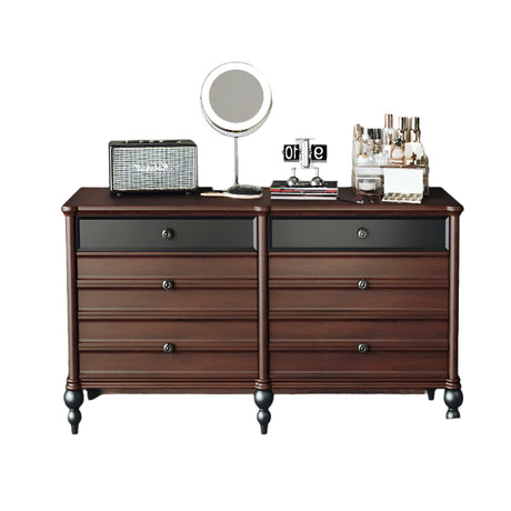 LINYUE Noelle French Solid Wood Eight-Drawer Sideboard from LINYUE