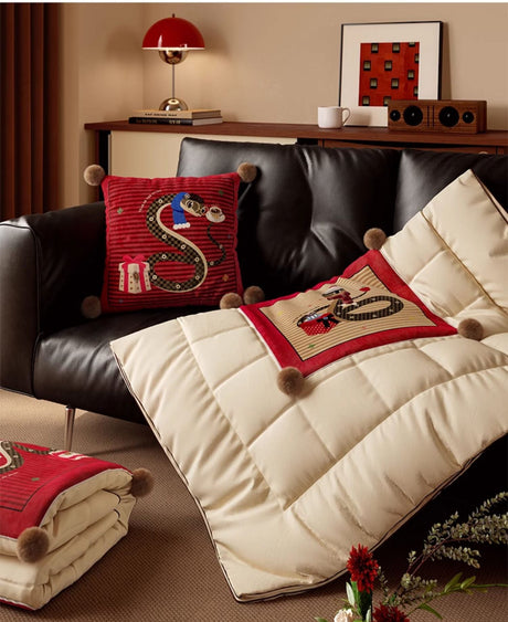 VANT Esmeralda Luxurious Velvet Travel Pillow Blanket from VANT