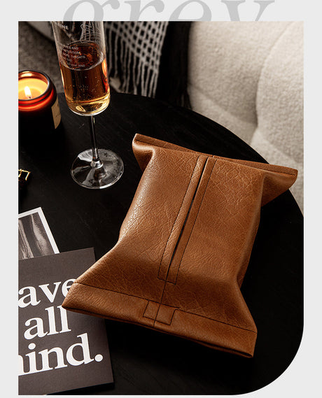VANT Tiberius Artisan Leather Tissue Box Set from VANT