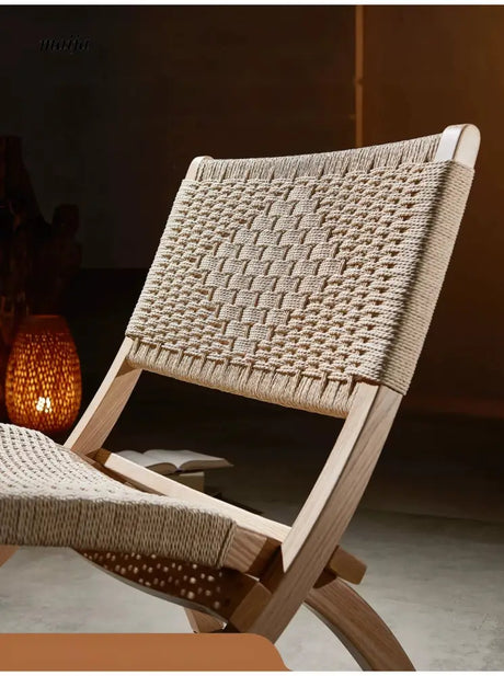 RATTAN CRAFTSMAN Folding Rattan Chair from RATTAN CRAFTSMAN