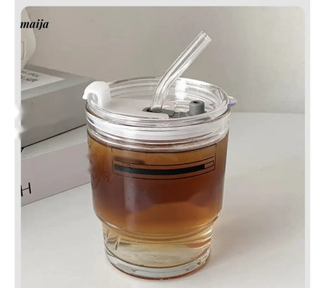 BANKE Summer Portable Glass Latte Coffee Cup from BANKE