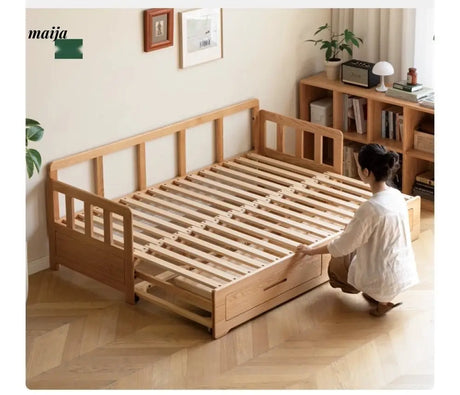 GENJI Andy Solid Wood Sofa Bed with Storage from GENJI