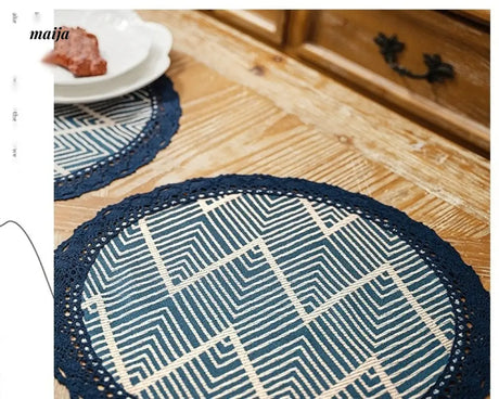 MAN YUE HOME Retro Tablecloth with High-Quality Cotton Linen Finish from MAN YUE HOME