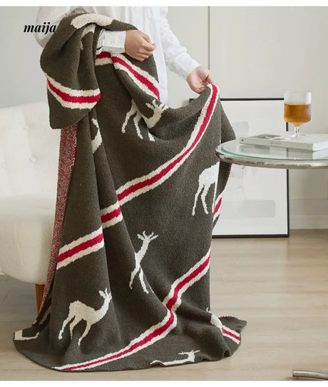 MAN YUE HOME Plush Knitted Sofa Duvet for Sleep from MAN YUE HOME