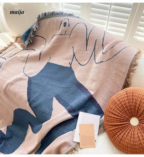 MAN YUE HOME INS Art Blanket for Sofa or Living Room Use from MAN YUE HOME