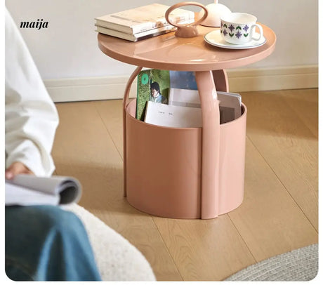 LOWERLEFT Cream Modern Side Table from HOBBYTREE