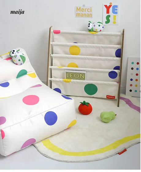 PAPAHUG Polka Dot Book Storage Shelf from PAPAHUG