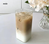 BANKE Rectangular Transparent Glass Cold Drink Cup from BANKE