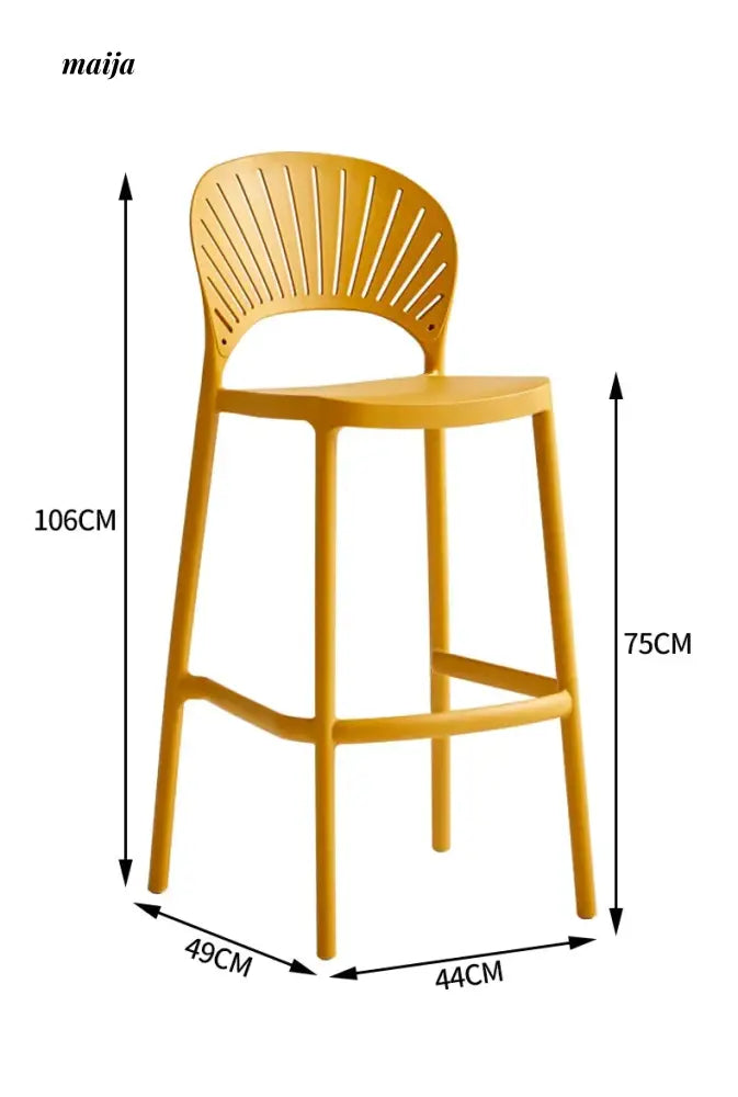 Wanda Plastic Bar Stool