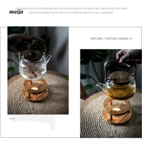 Wooden Candle Heating Stove from Zodian