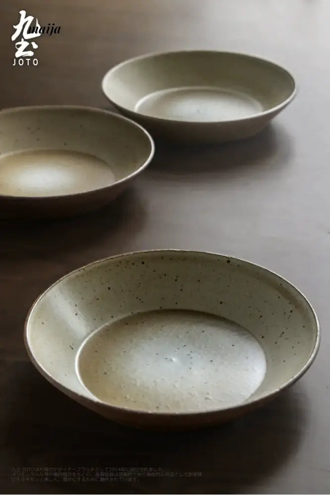 JOTO Japanese Handmade Ceramic Dinner Plate Restaurant Tableware from JOTO