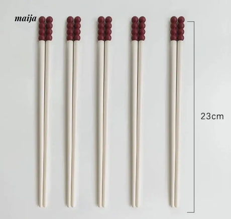 LIVETAI Light Luxury Sugar Gourd Alloy Chopstick Set from maija