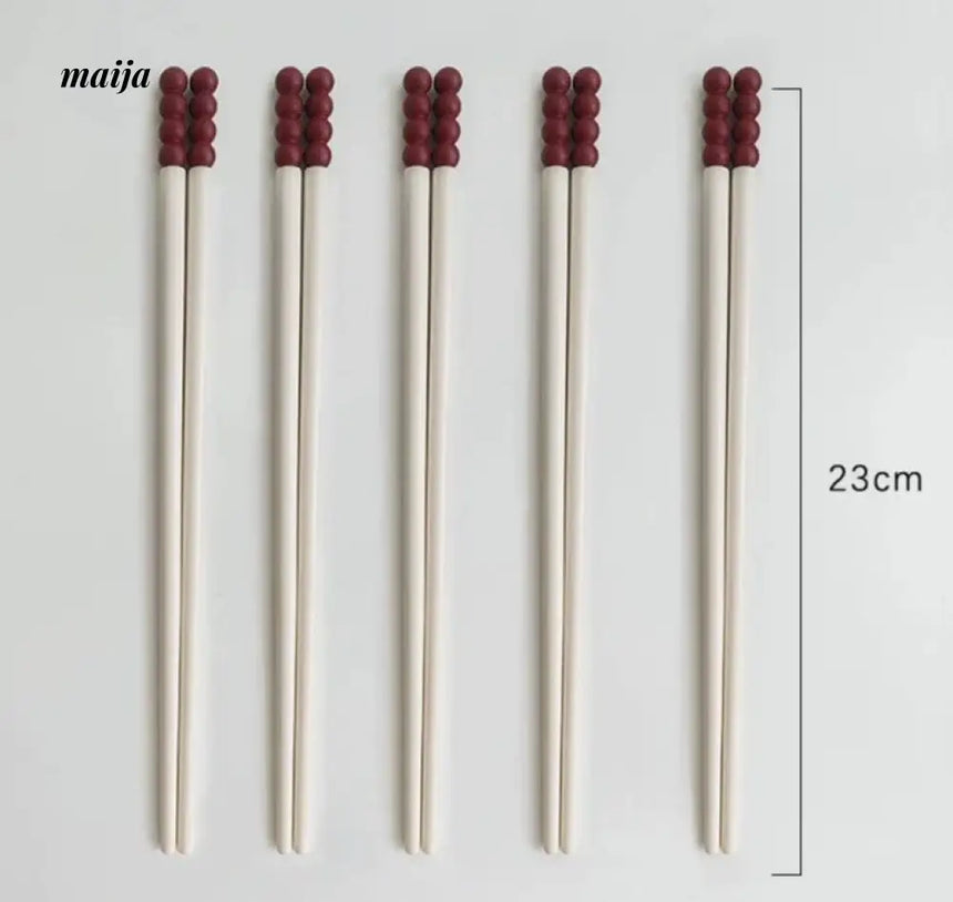 LIVETAI Light Luxury Sugar Gourd Alloy Chopstick Set from maija