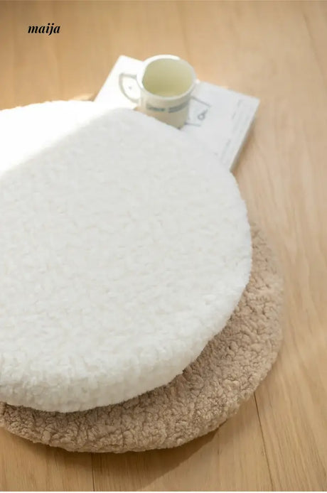 MISTYWOOD Round Plush Alpaca Pillow from MISTYWOOD