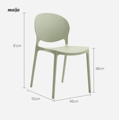 (Set of 2) Gil Plastic Dining Chair from maija