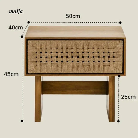 SLIGHTLYCOOL Lance Woven Bedside Table from SLIGHTLYCOOL