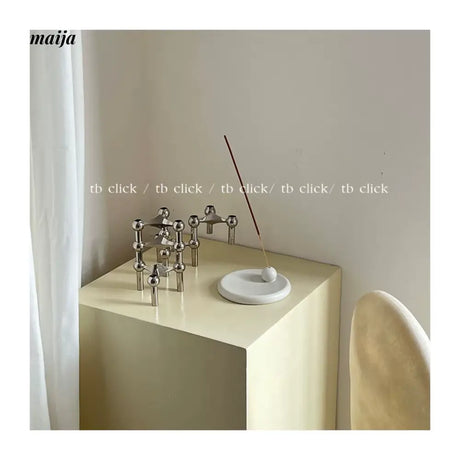 CLICK White Ceramic Incense Tray Nordic Design from CLICK
