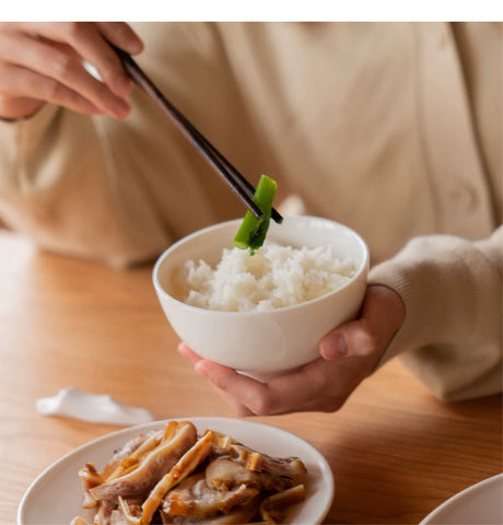 MUMO Leo White Porcelain Rice Bowl Set from MUMO