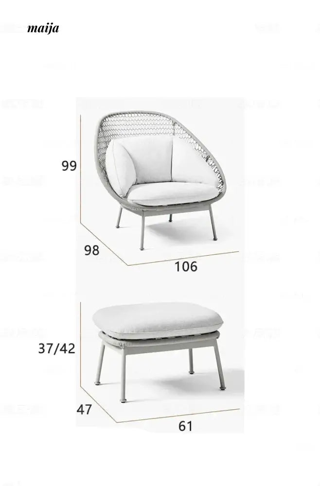 MUJU Bekasi Outdoor Single Sofa from MUJU